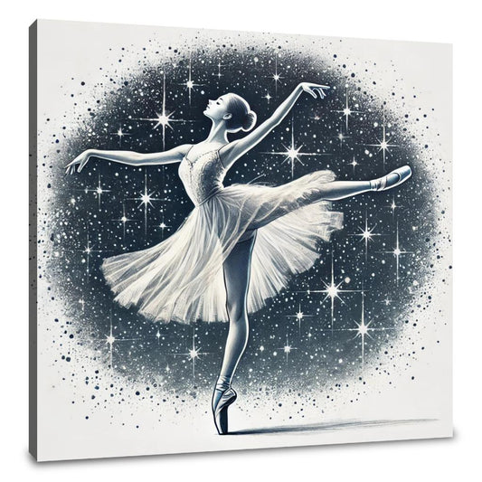 Starry Night Ballerina Canvas
