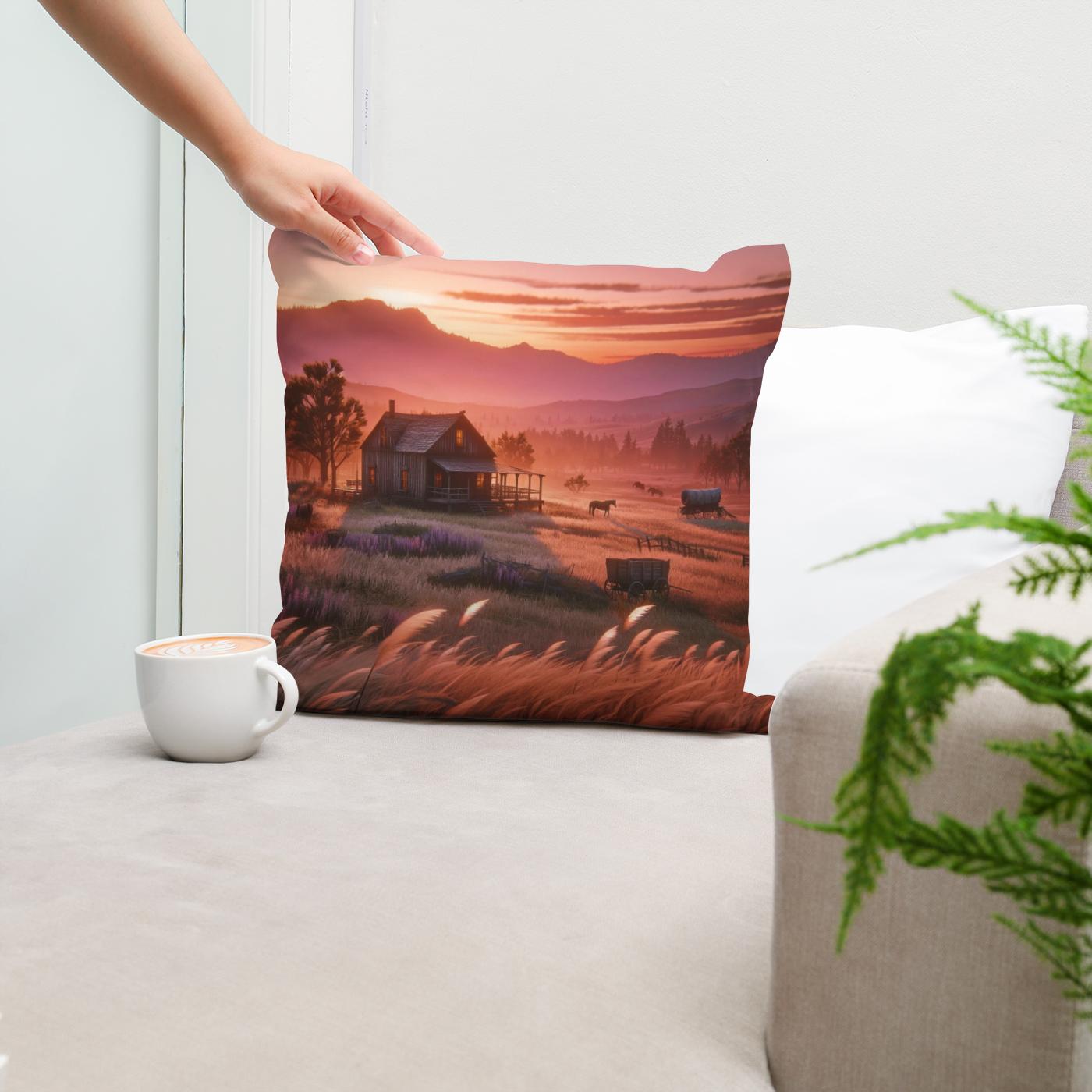Prairie Solitude Cotton Cushion