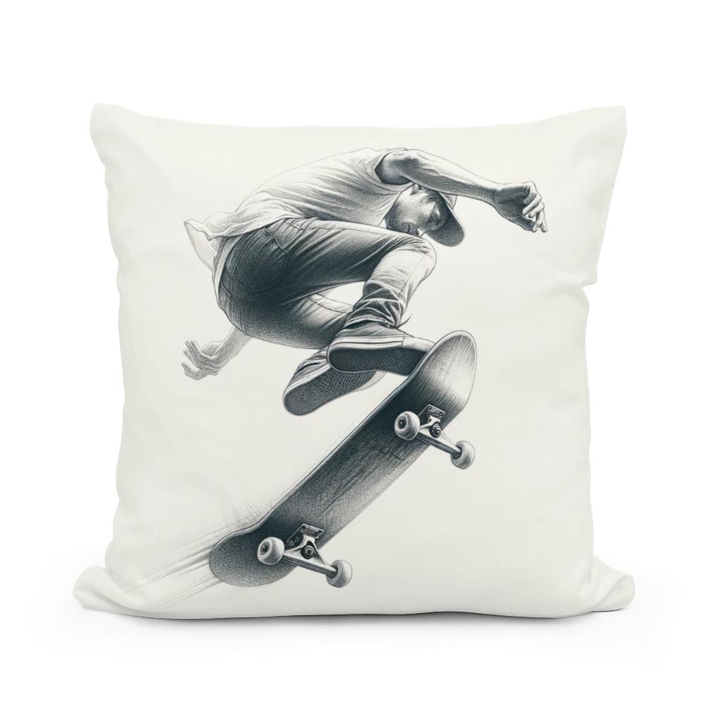 Kickflip Mastery Cotton Cushion