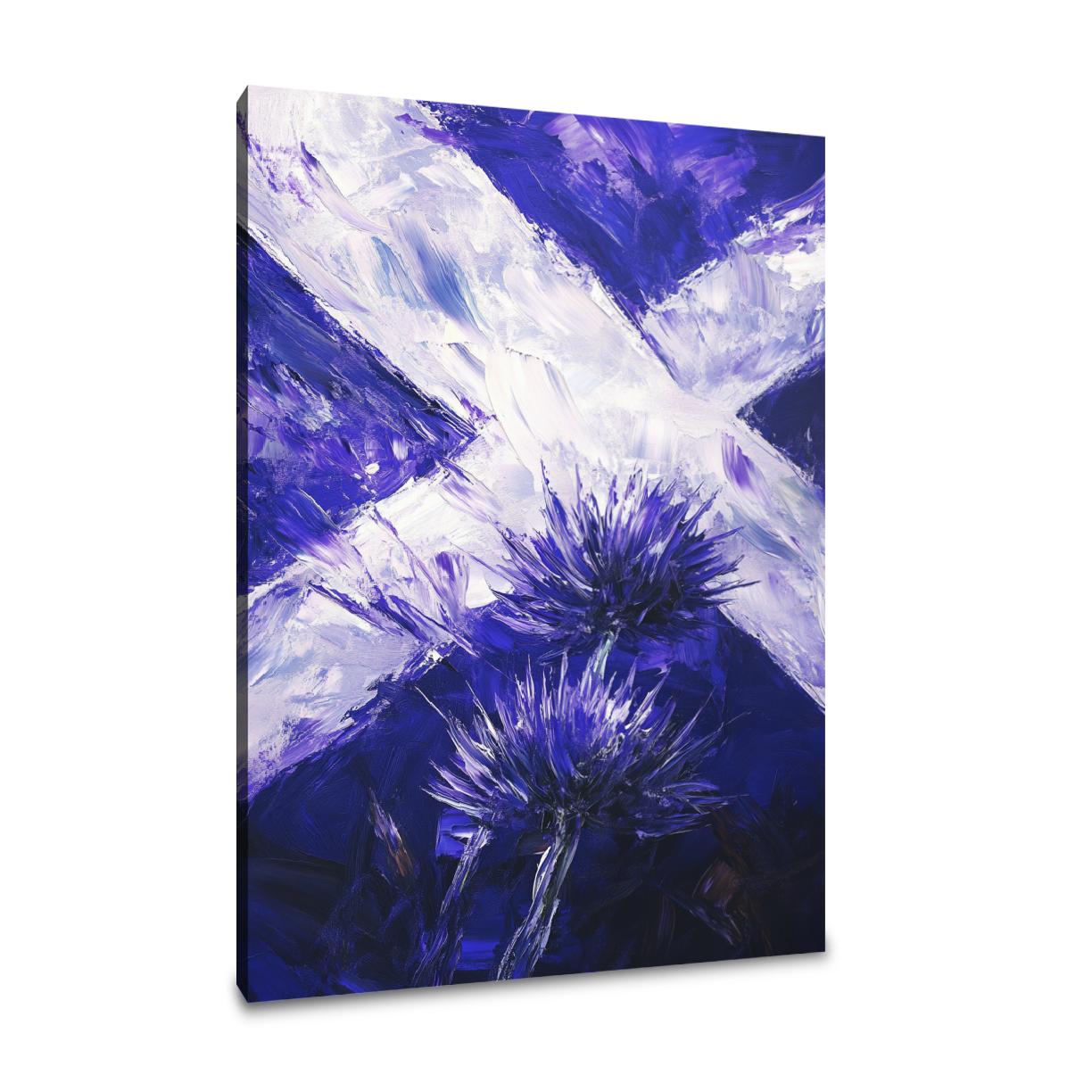Scottish Thistle Emblem Canvas