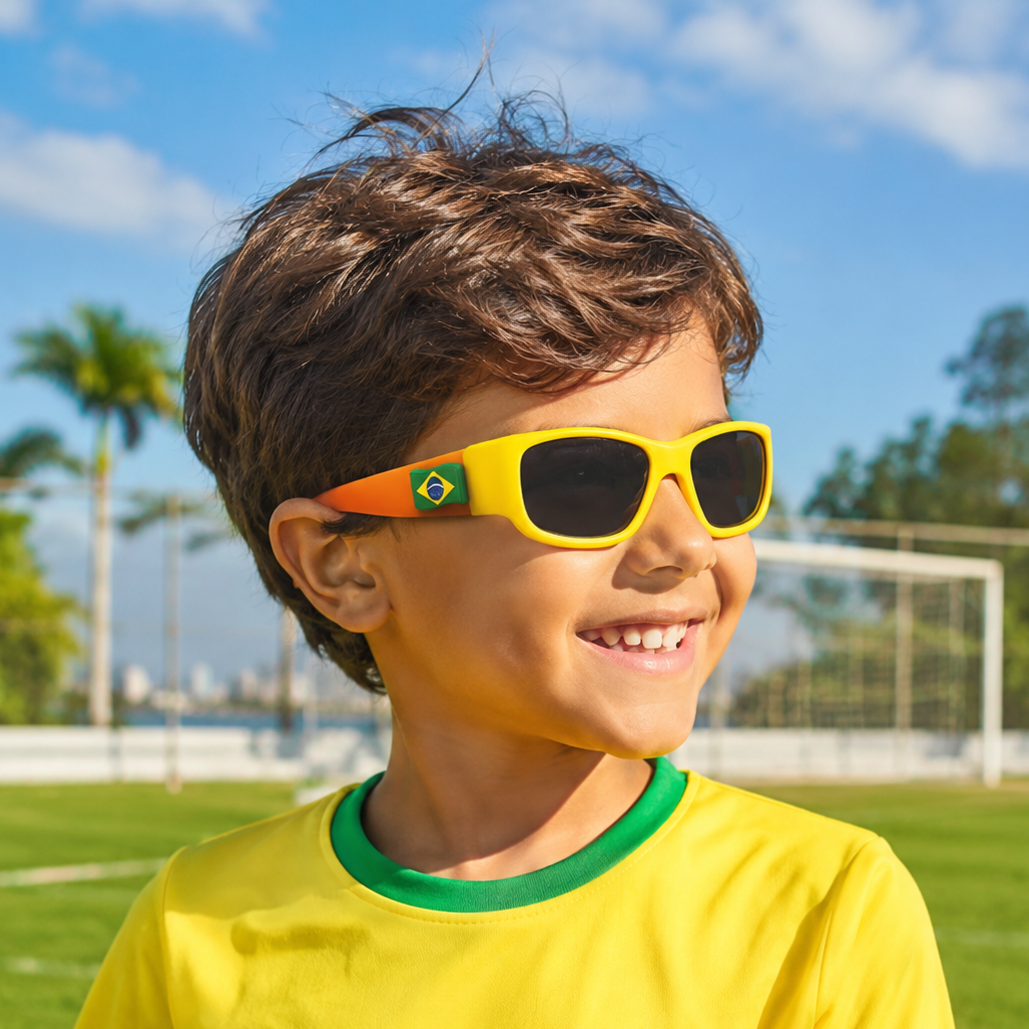Yellow Orange Kids Sunglasses | Signature Lens | Classic Fit | 6-12 Years