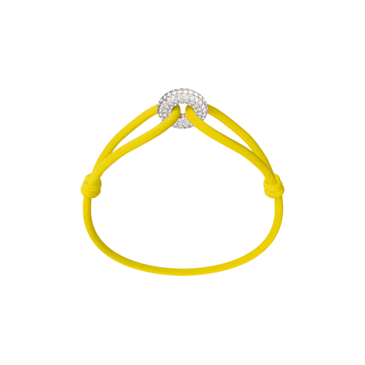 Rose Soho Pavé Cord Bracelet