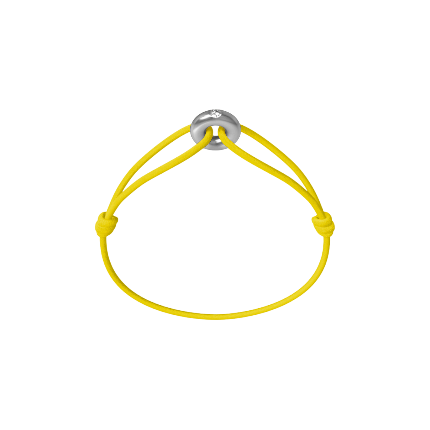 Mini Silver Soho Diamond Cord Bracelet