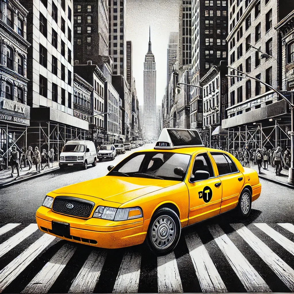 Yellow Taxi Canvas