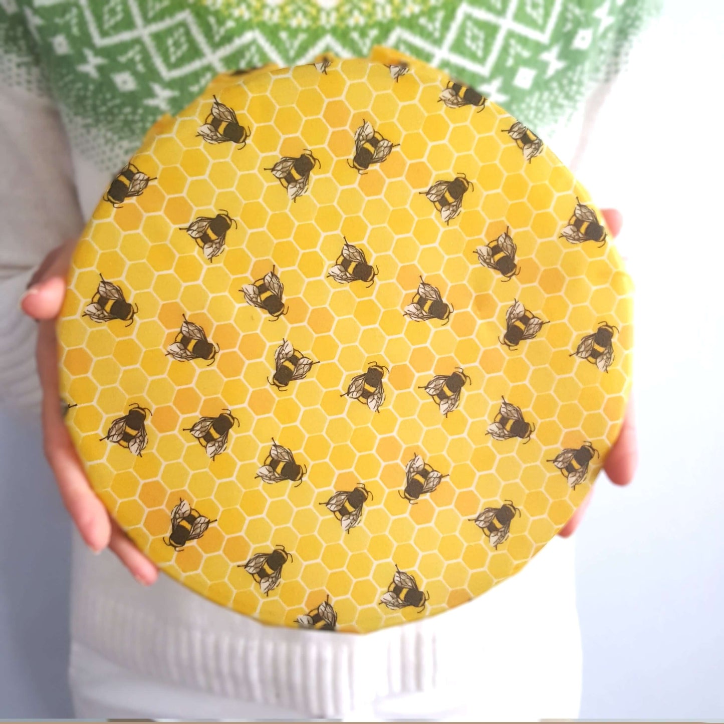 Honey Bee Good Set of 2 Large Handmade Beeswax Wraps | Lemony Bees