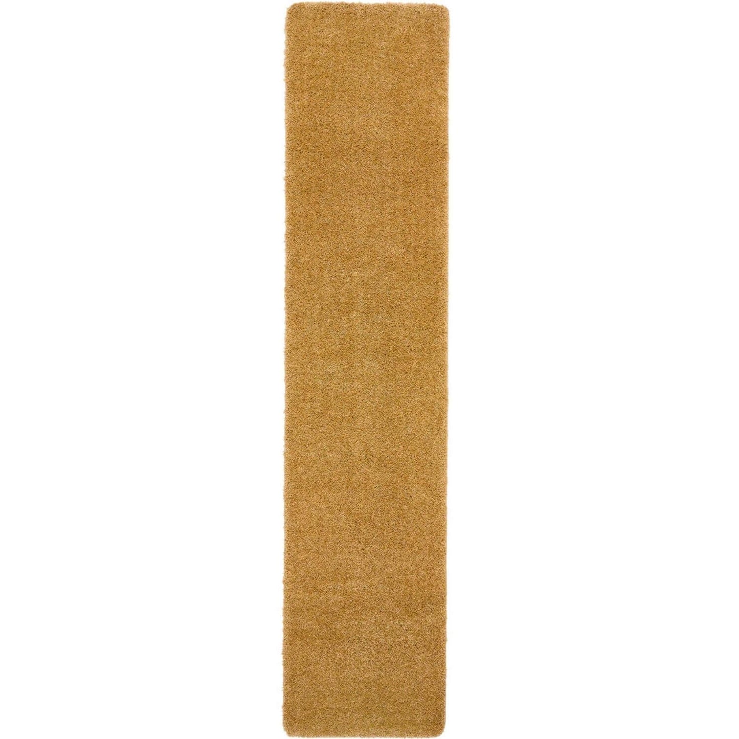 Washable Ochre Shaggy Rug