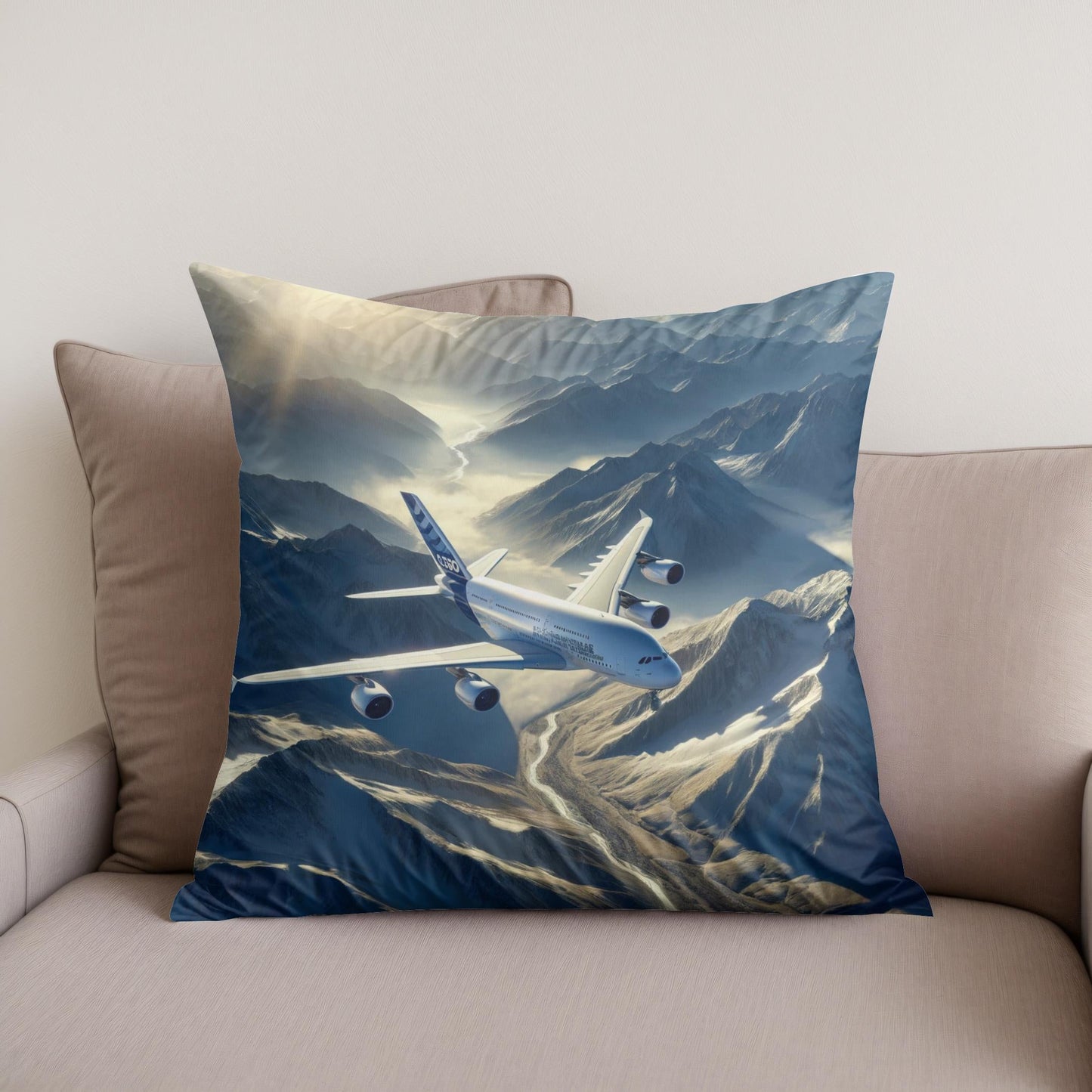 Mountain Majesty Flight Cotton Cushion