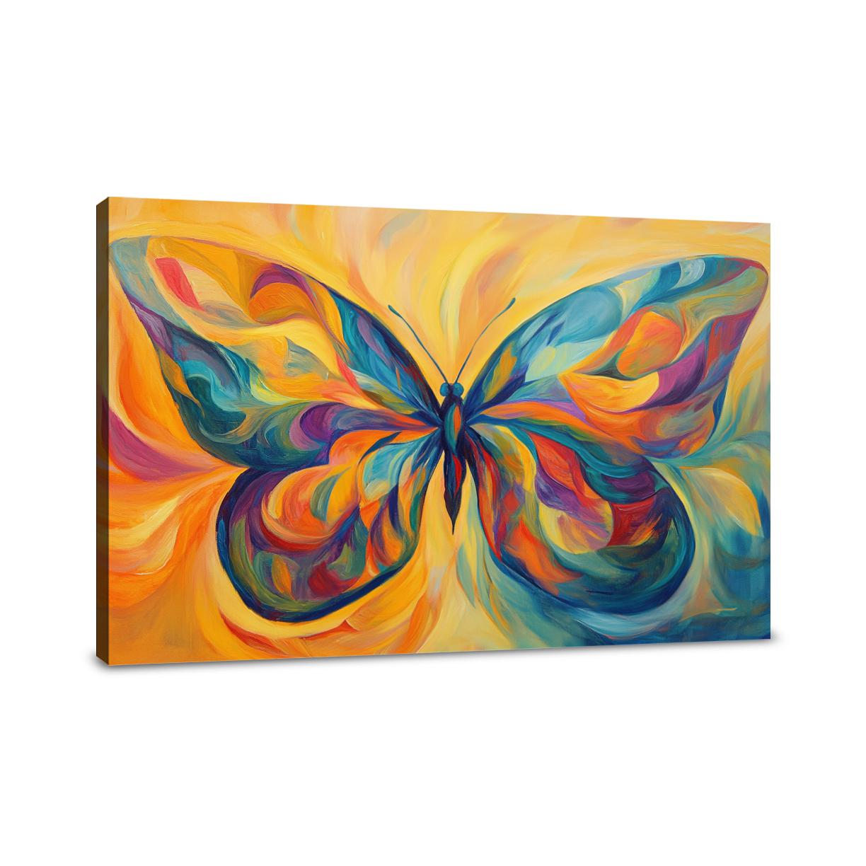 Whirling Butterfly Wings Canvas
