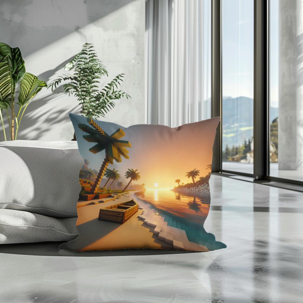 Sunrise Serenity Cotton Cushion