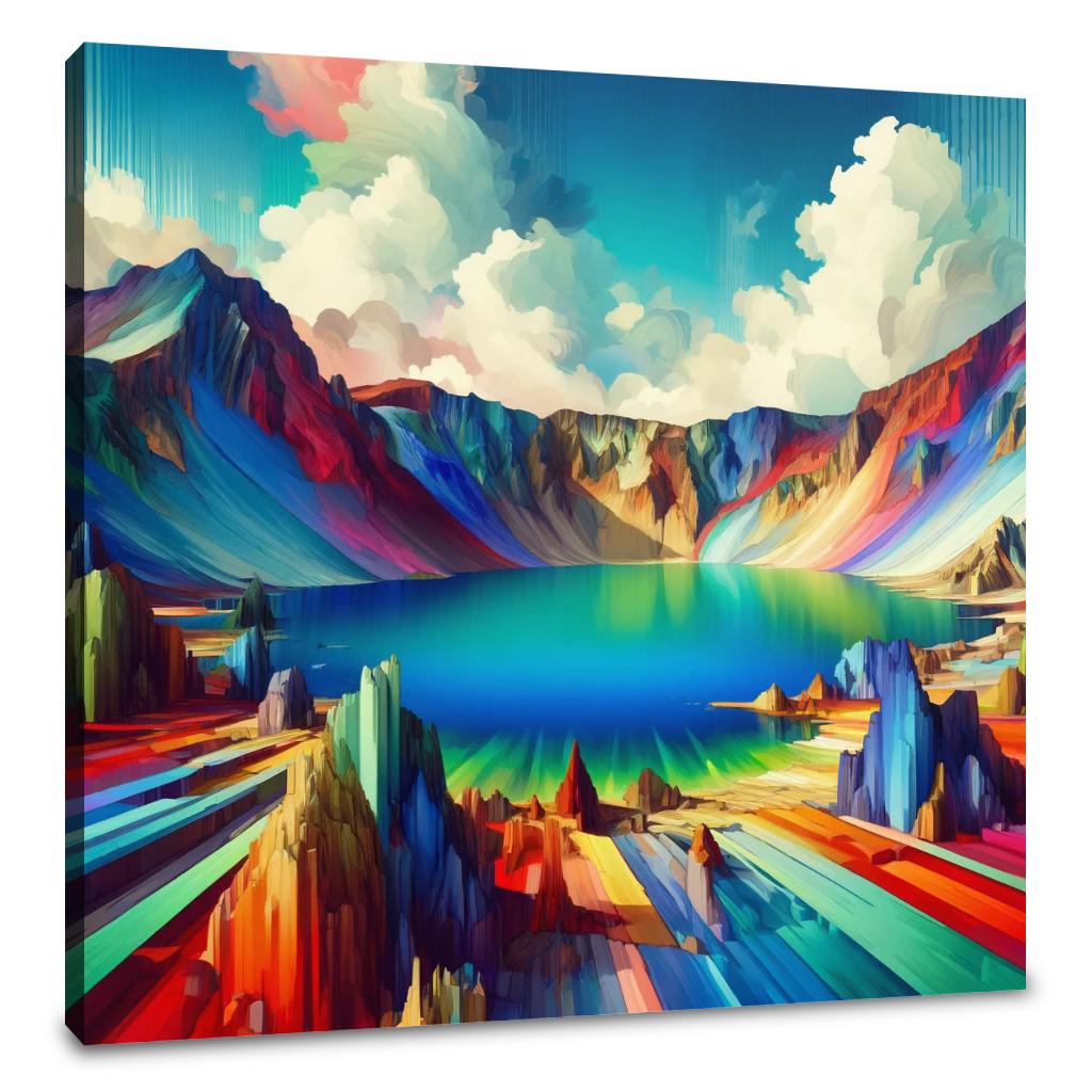Surreal Crater Canvas