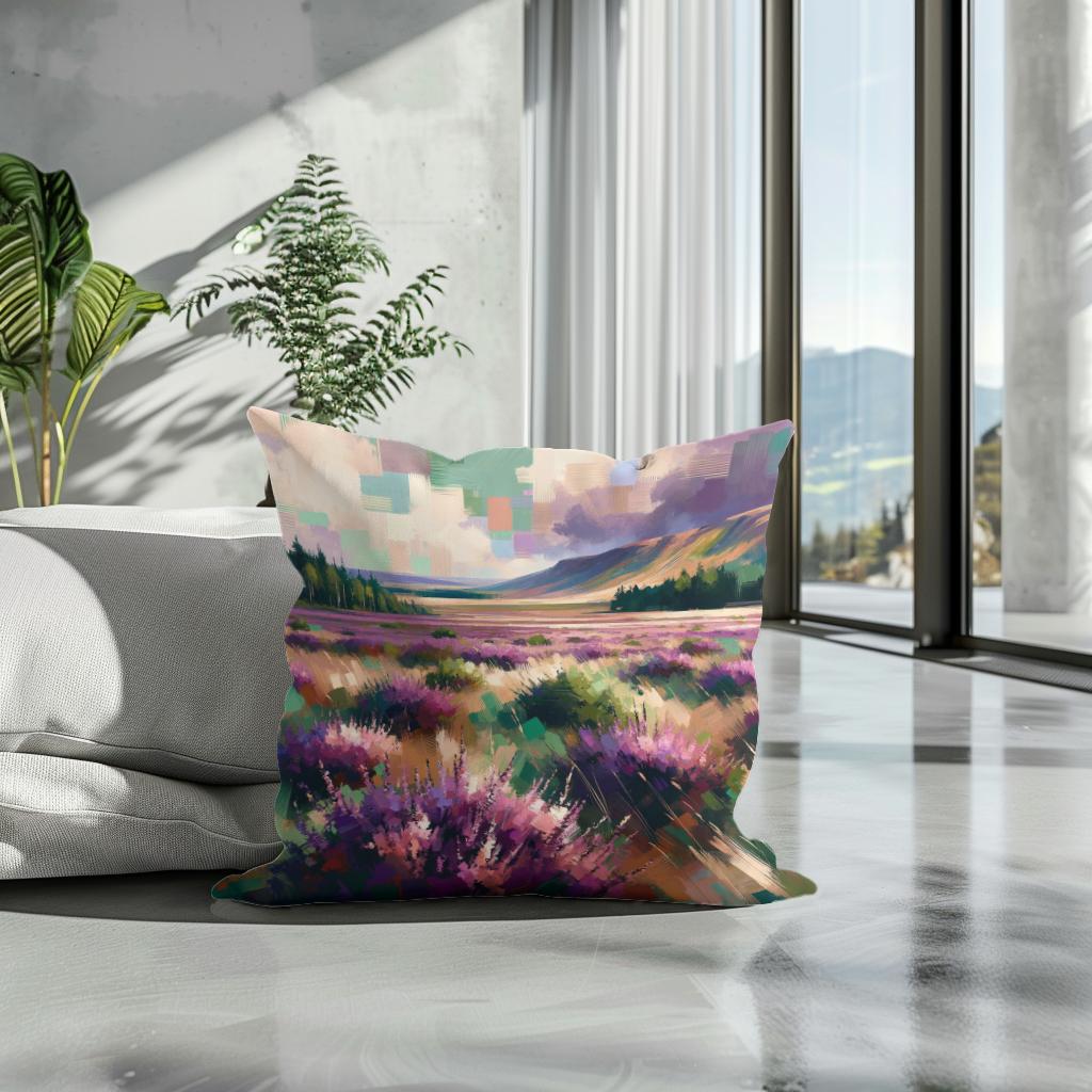Dundee Heather Fields Majesty Cotton Cushion