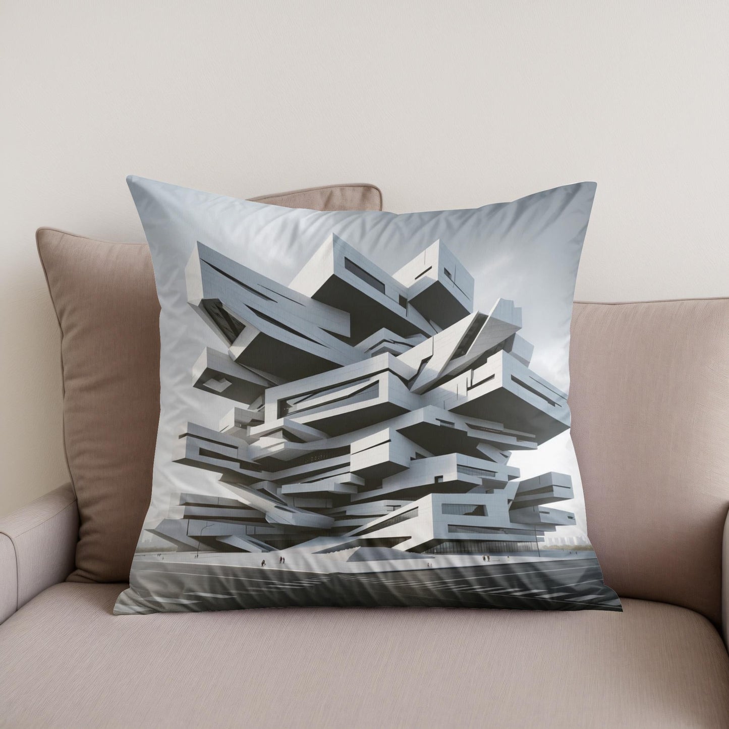 Deconstructivist Dimensions Cotton Cushion