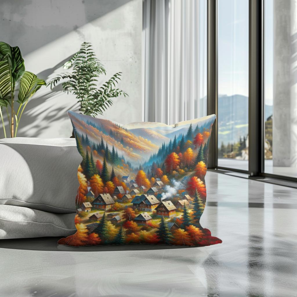 Autumnal Haven Cotton Cushion