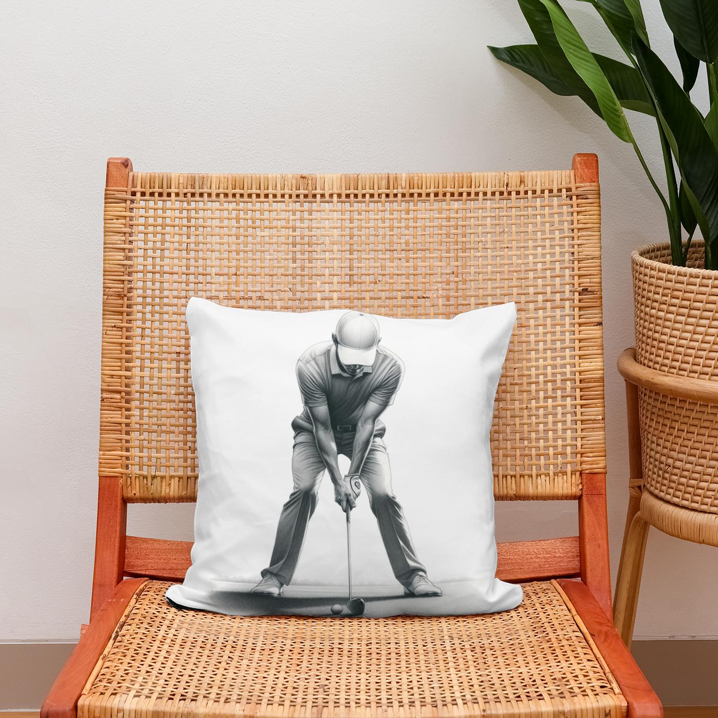 Focused Stance Cotton Cushion