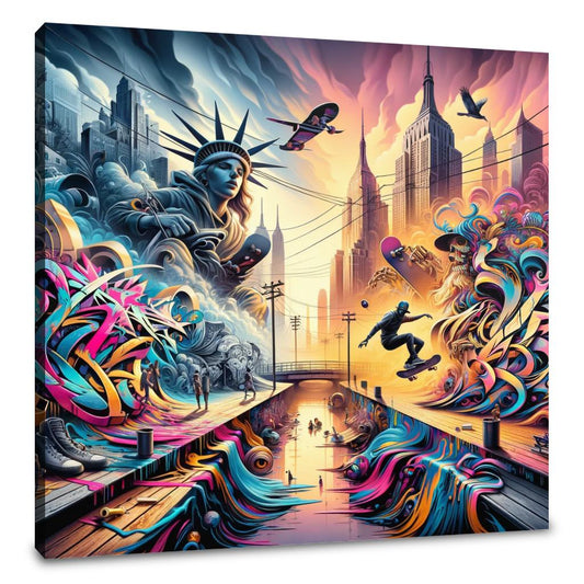 Street Art: Graffiti, Skate, Murals Canvas