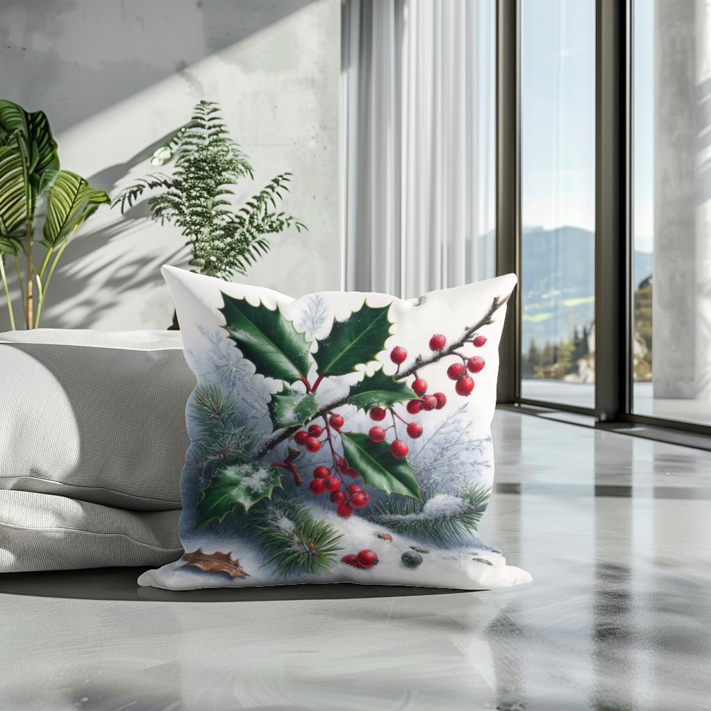 Winter Flora Whisper Cotton Cushion