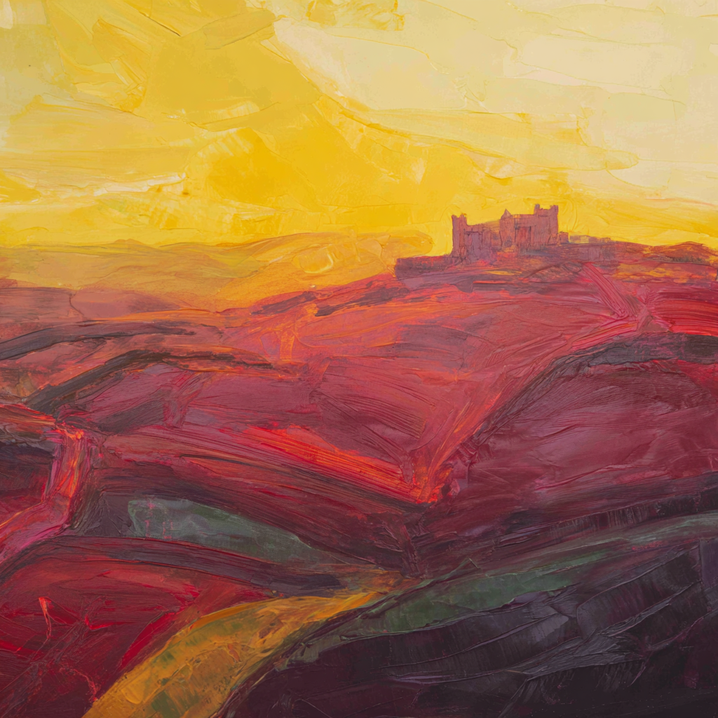 Yorkshire Castle Sunset Canvas