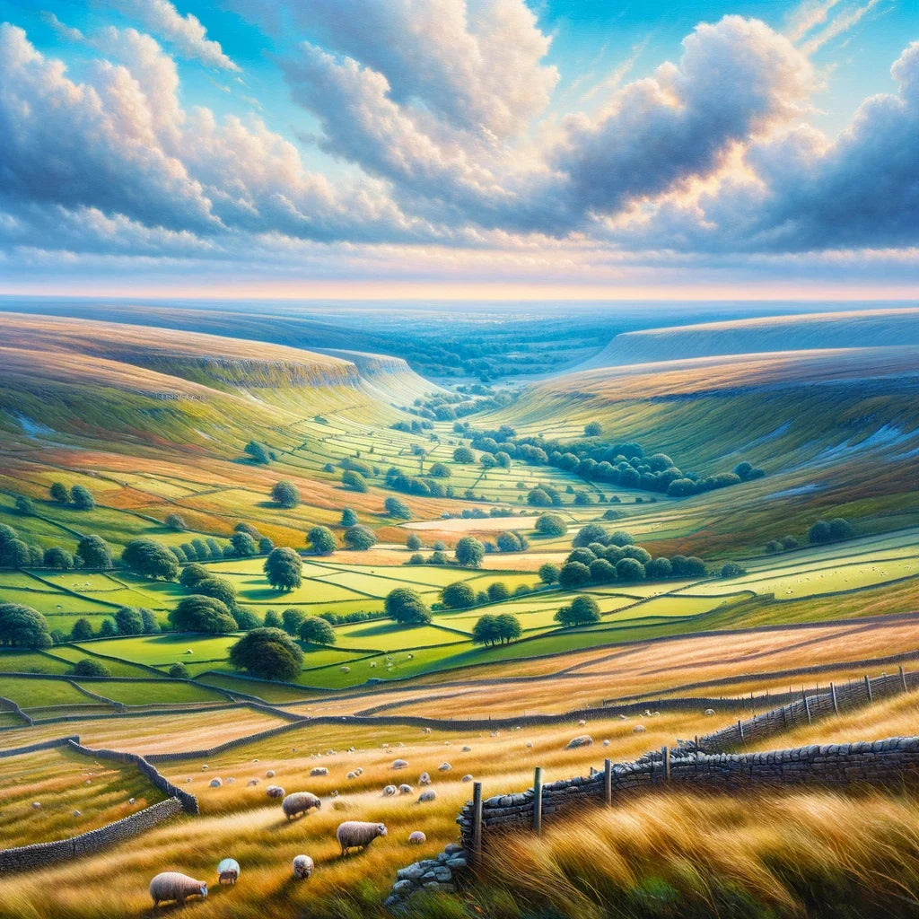 Yorkshire Dales Vista Cotton Cushion