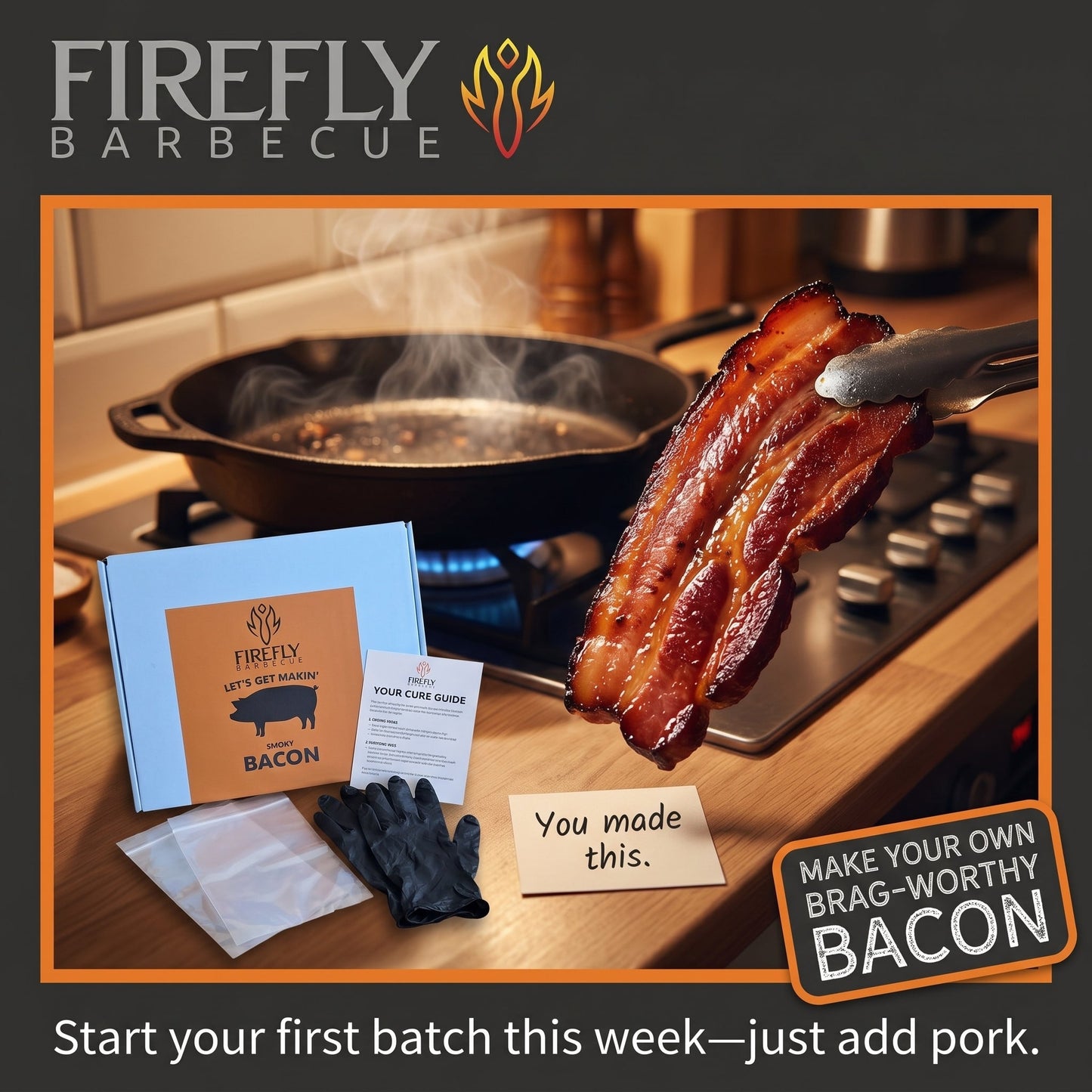 Bacon Curing kit - Hickory Smoked