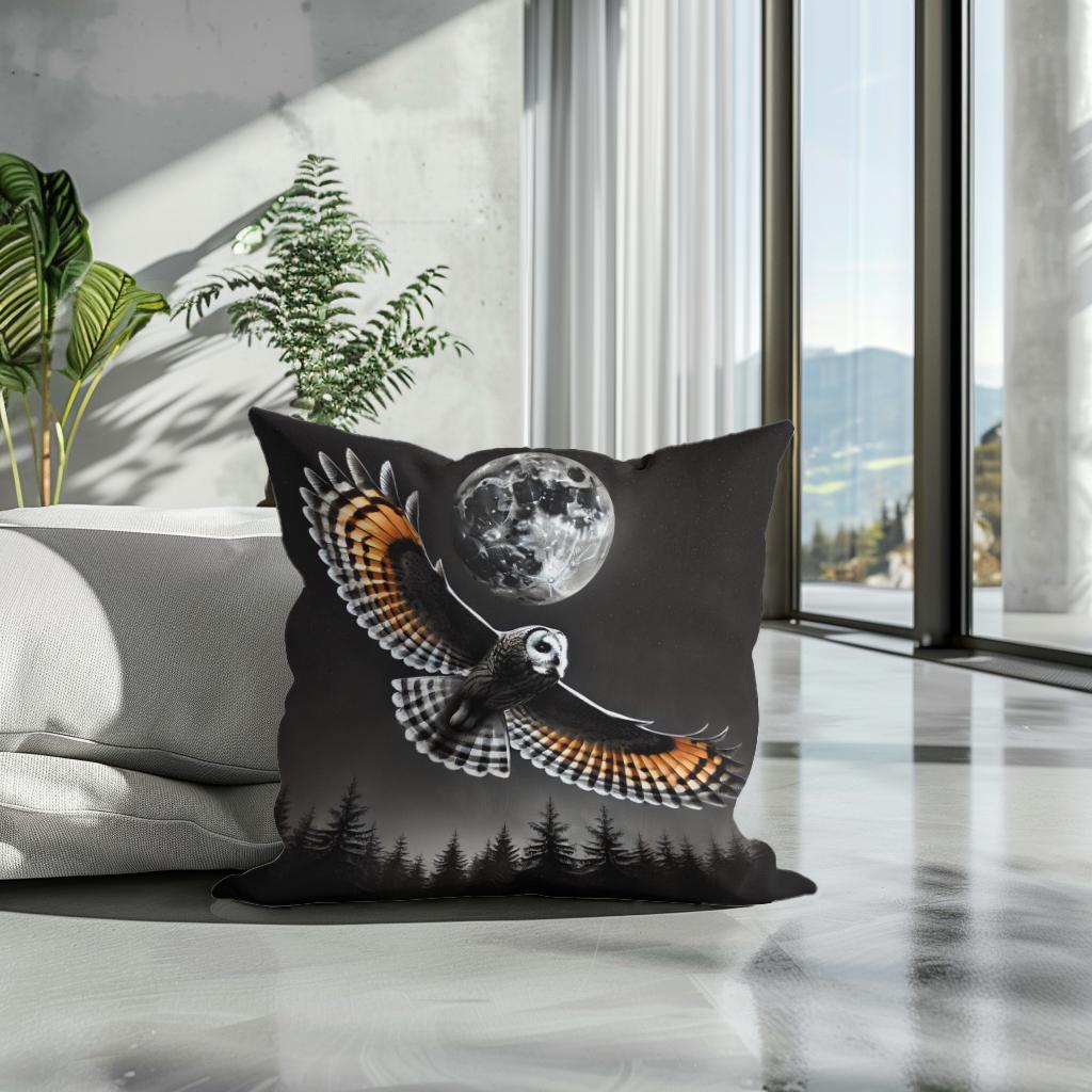 Nocturnal Flight Cotton Cushion