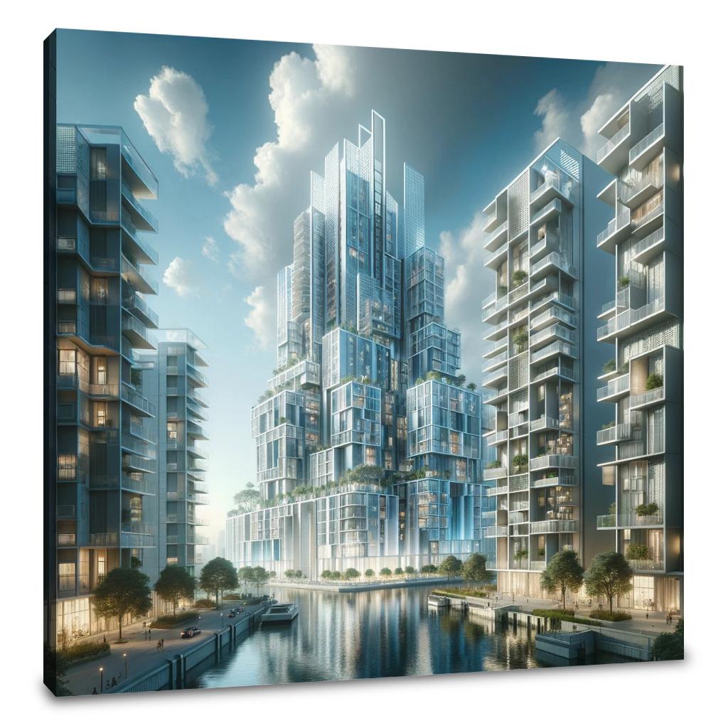 Future Skyline Canvas