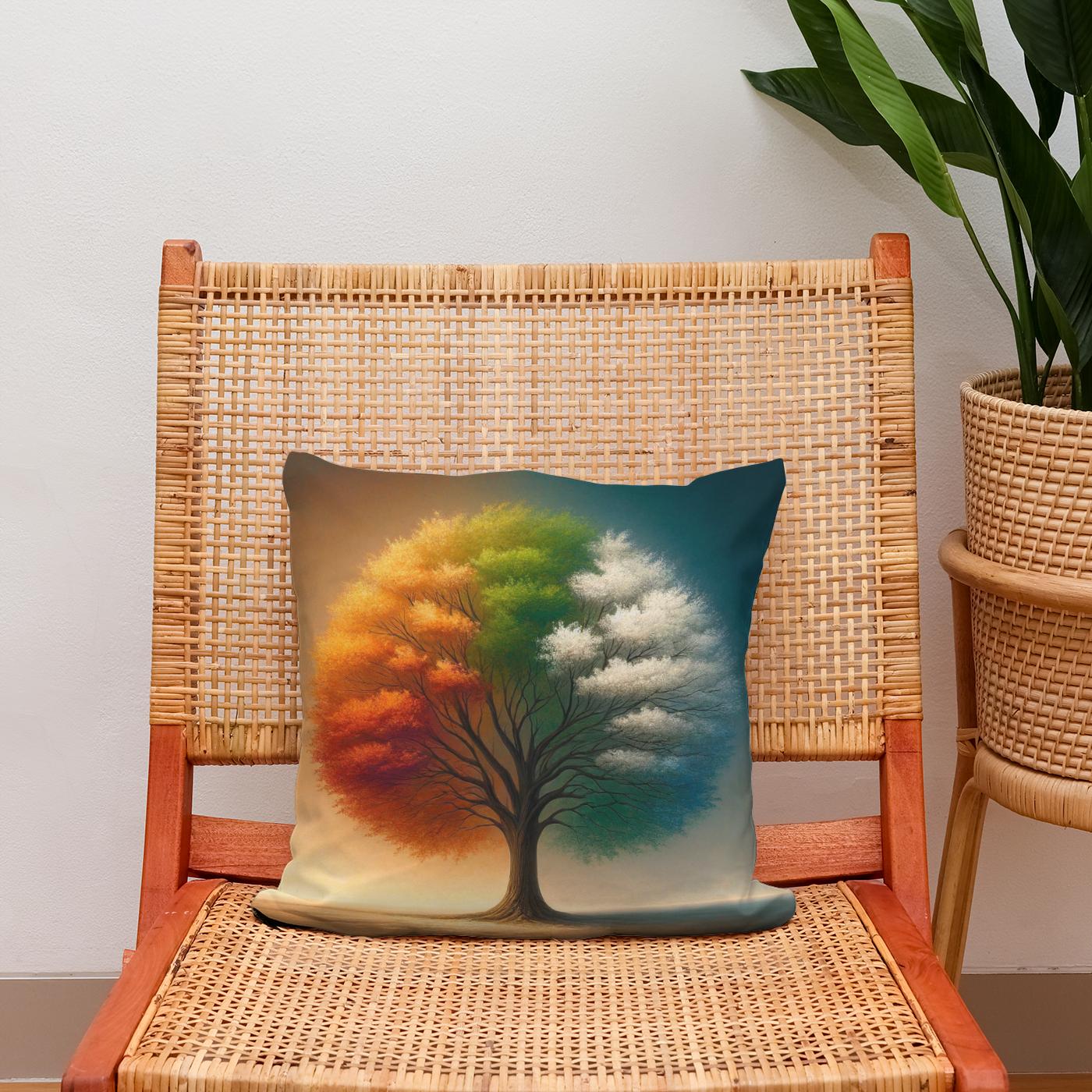Seasonal Symphony Cotton Cushion