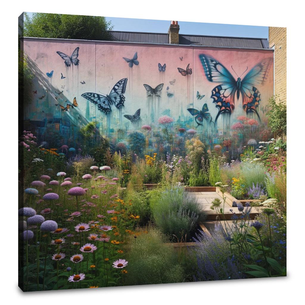 Suburban Secret Garden Canvas