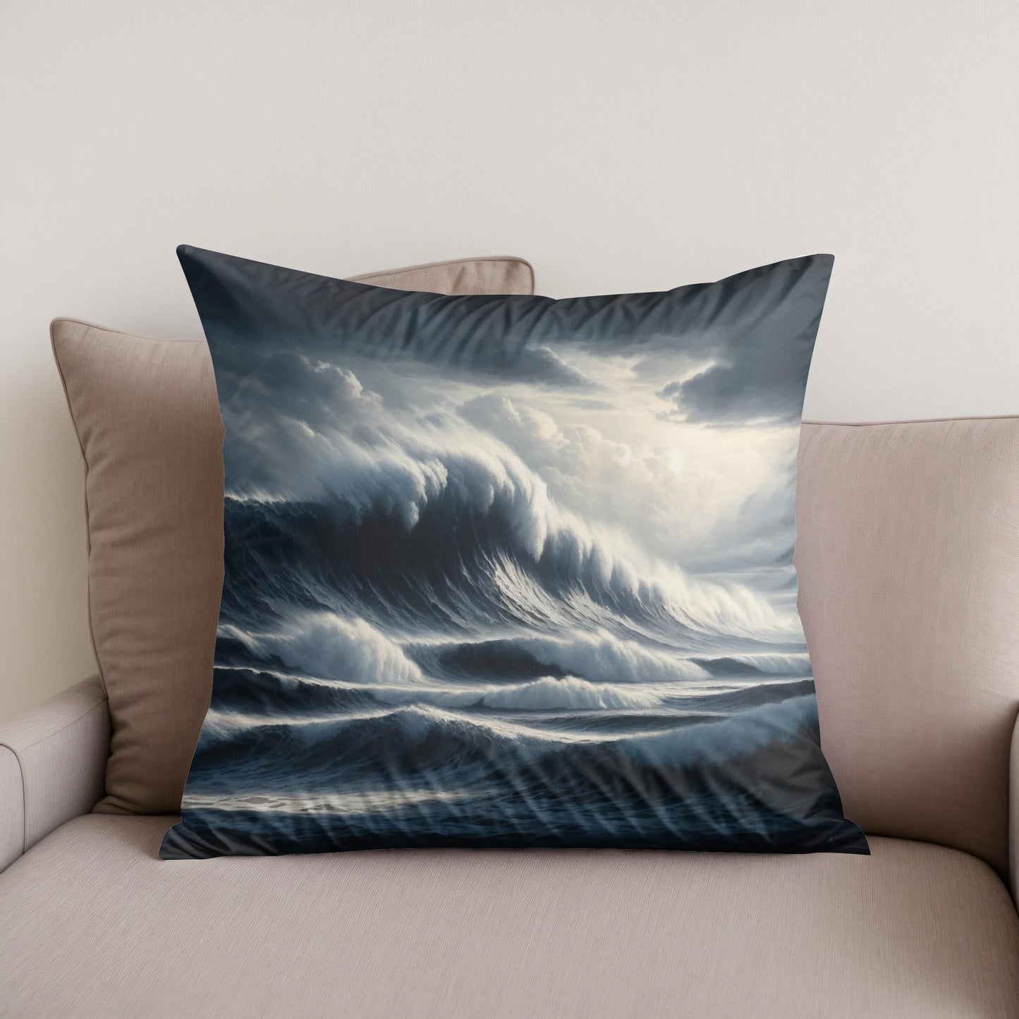 Storm’s Embrace Cotton Cushion