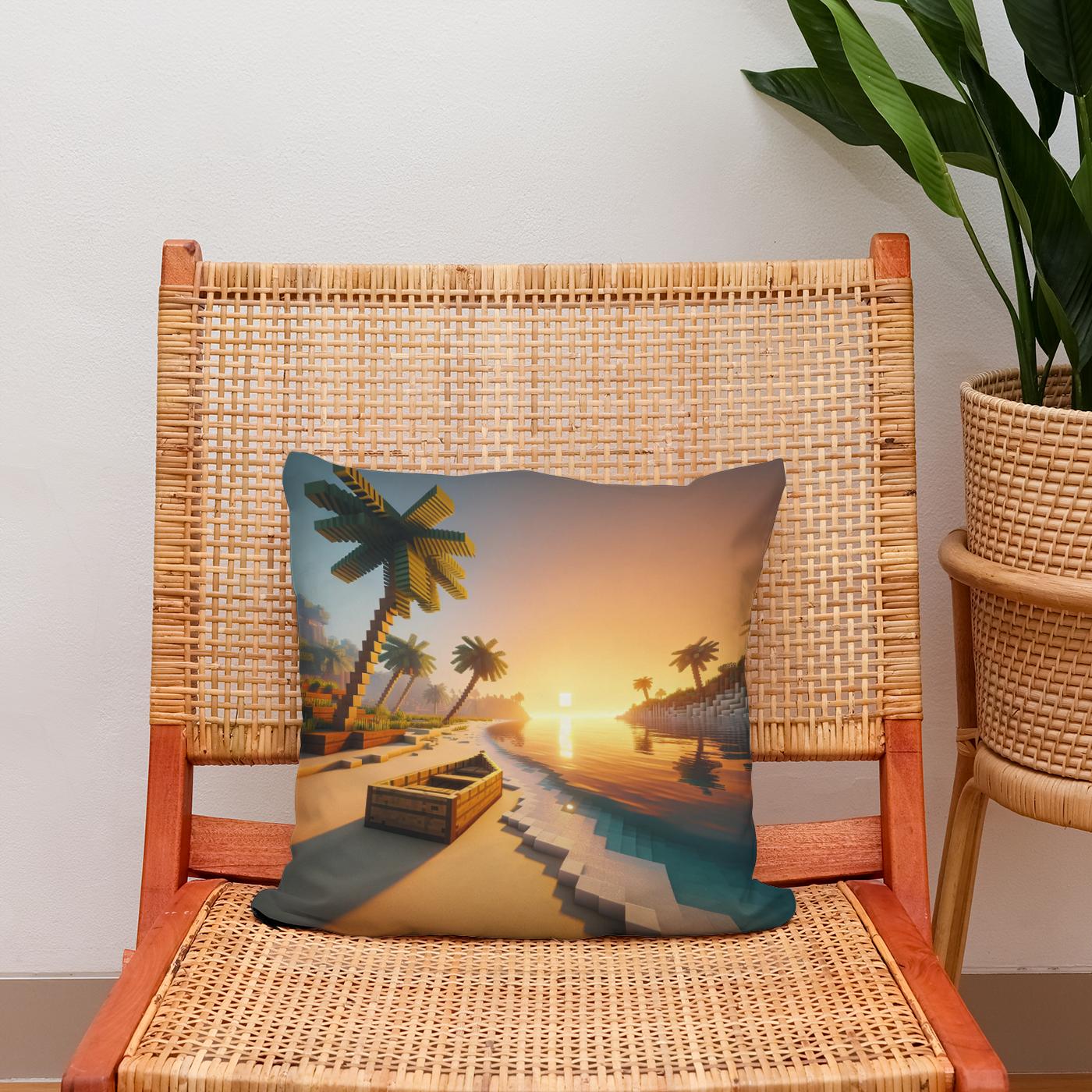 Sunrise Serenity Cotton Cushion
