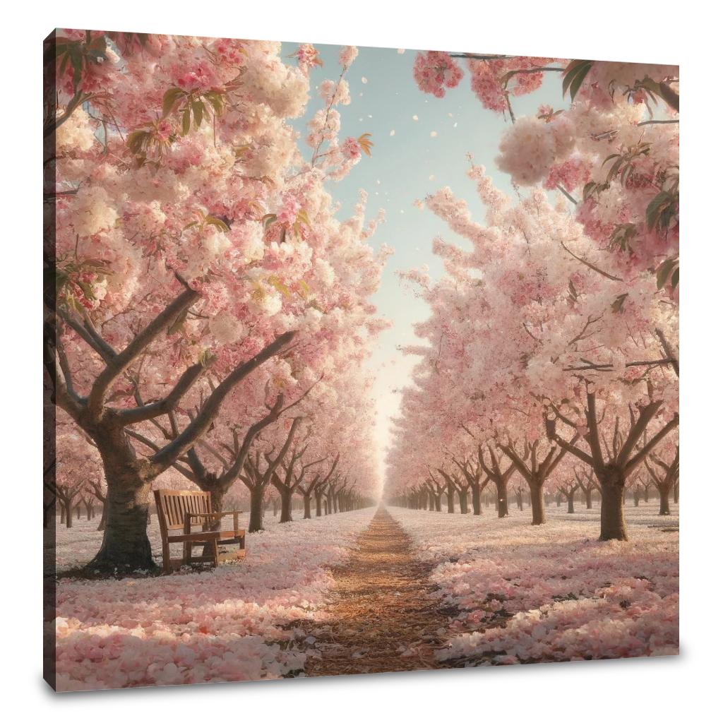 Cherry Blossom Orchard Canvas