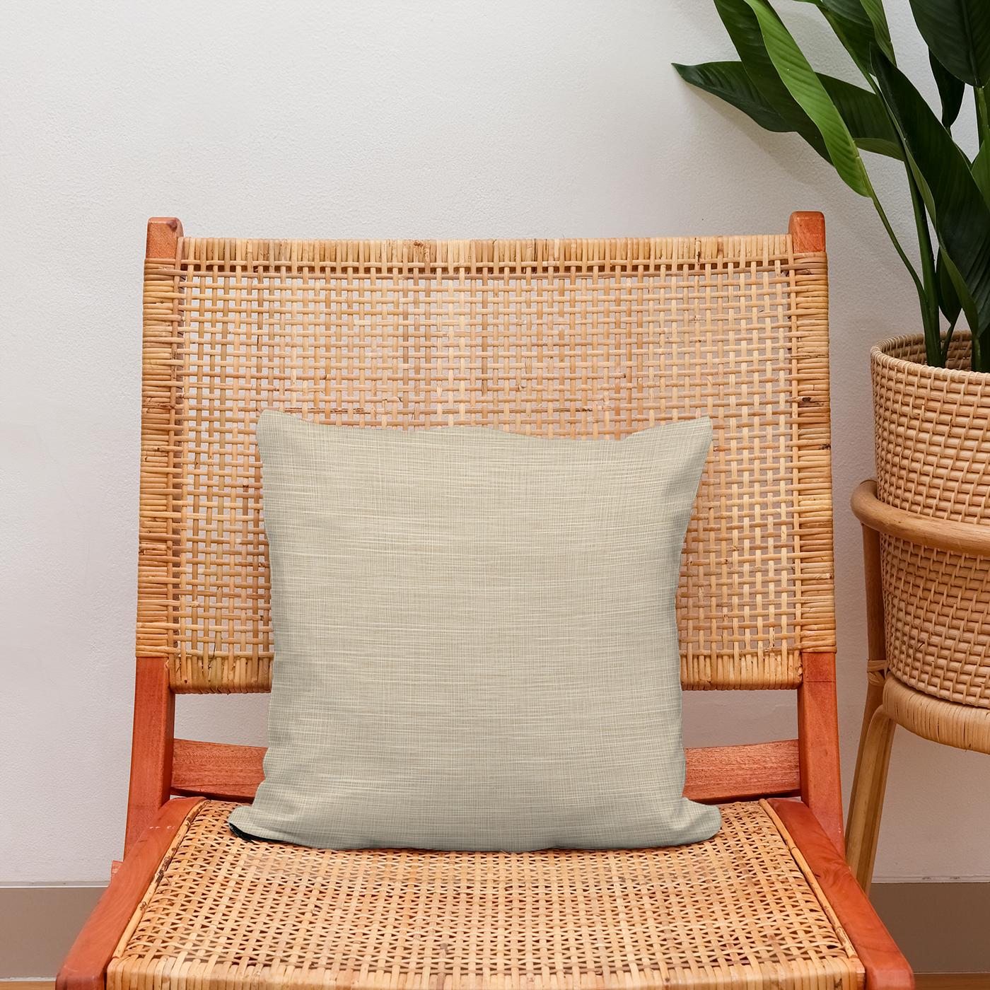 Beige Cotton Cushion