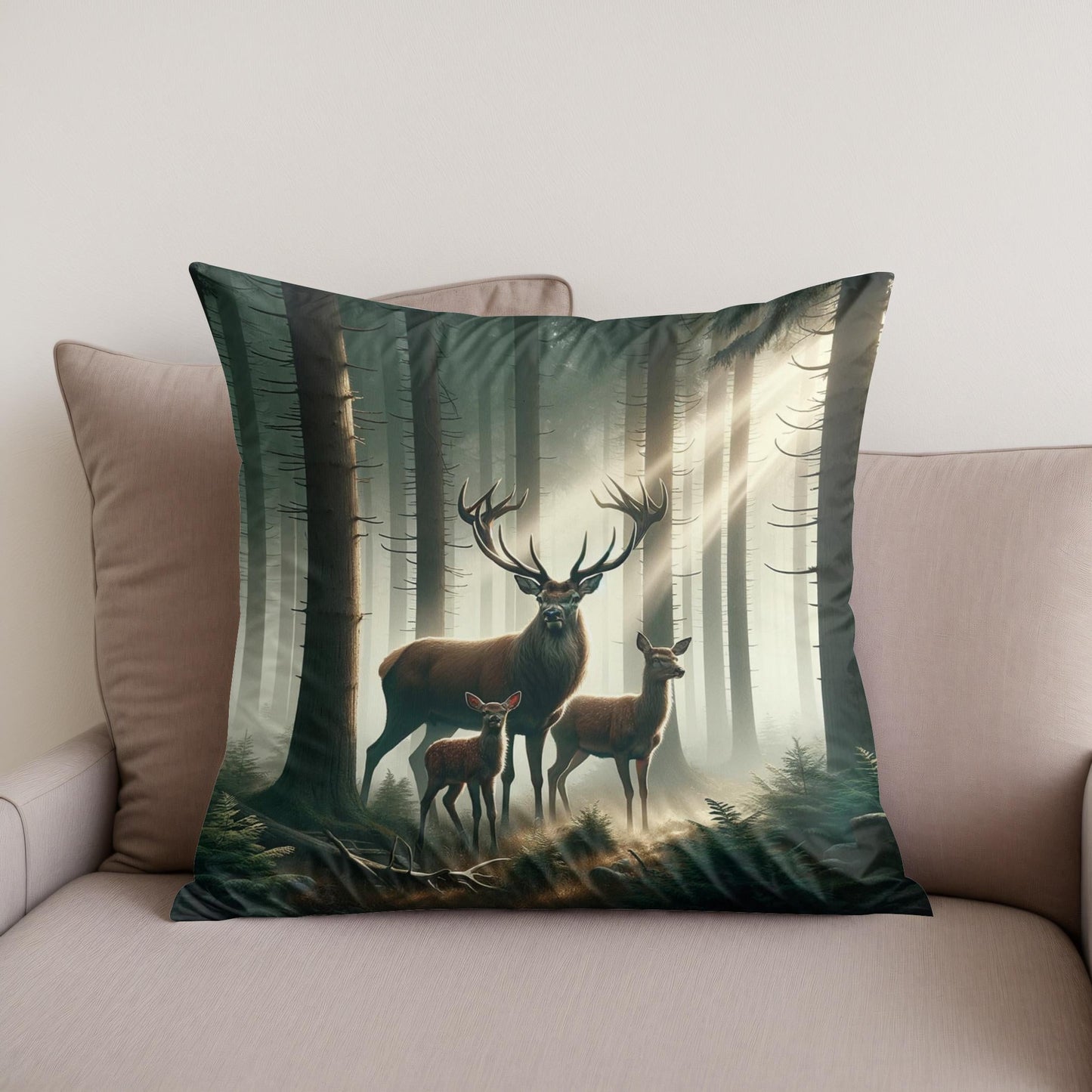 Forest Kinship Cotton Cushion