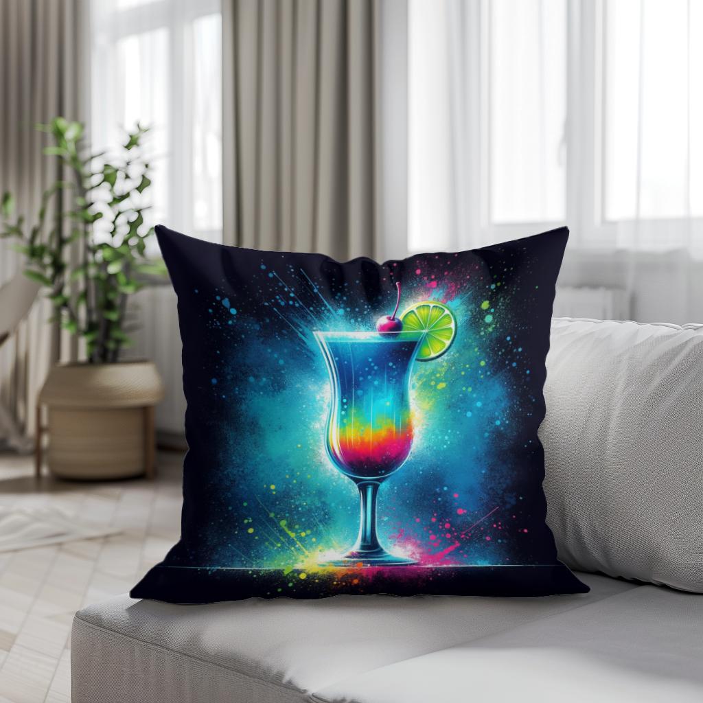 Midnight Cocktail Cotton Cushion
