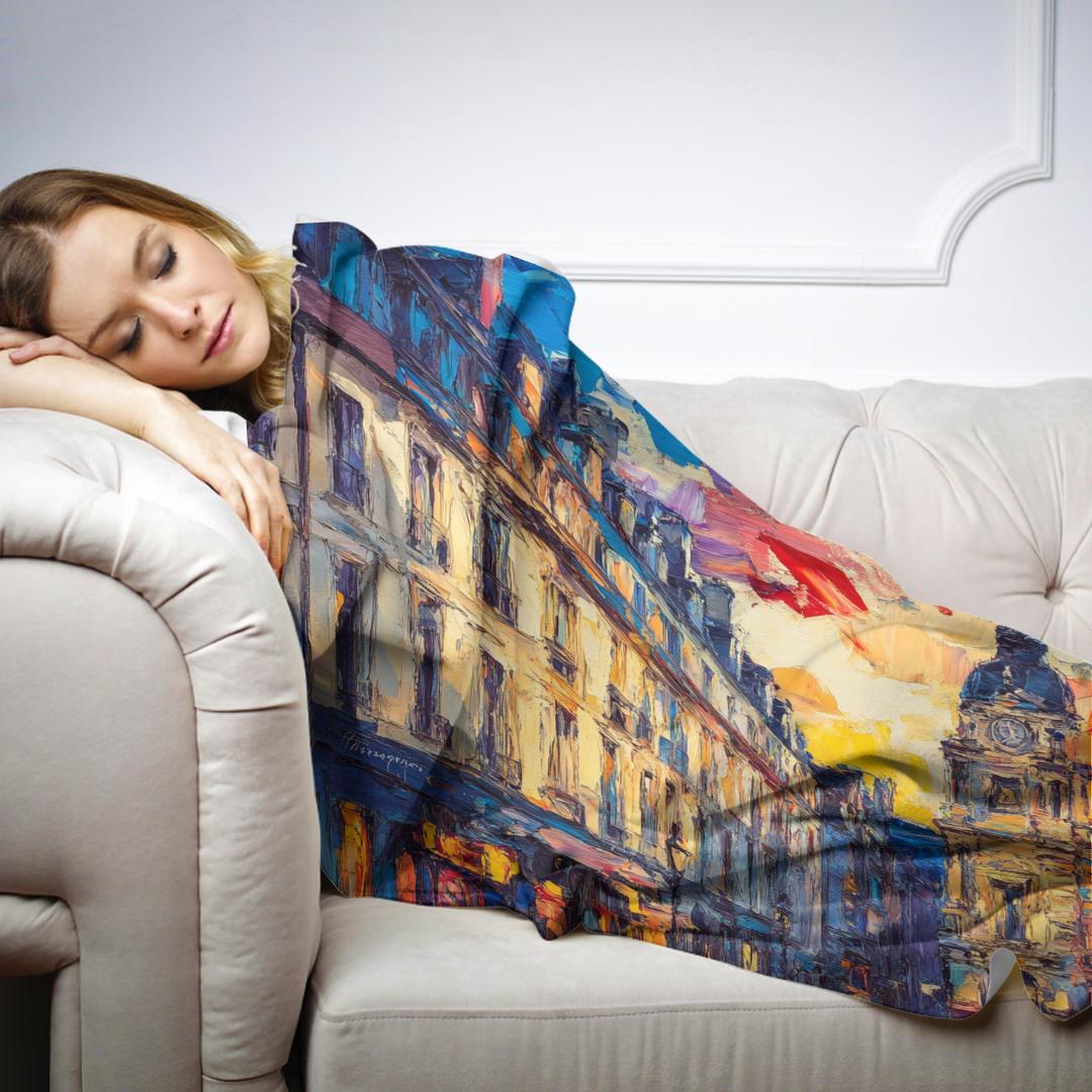 Rue de la Bourse Blanket