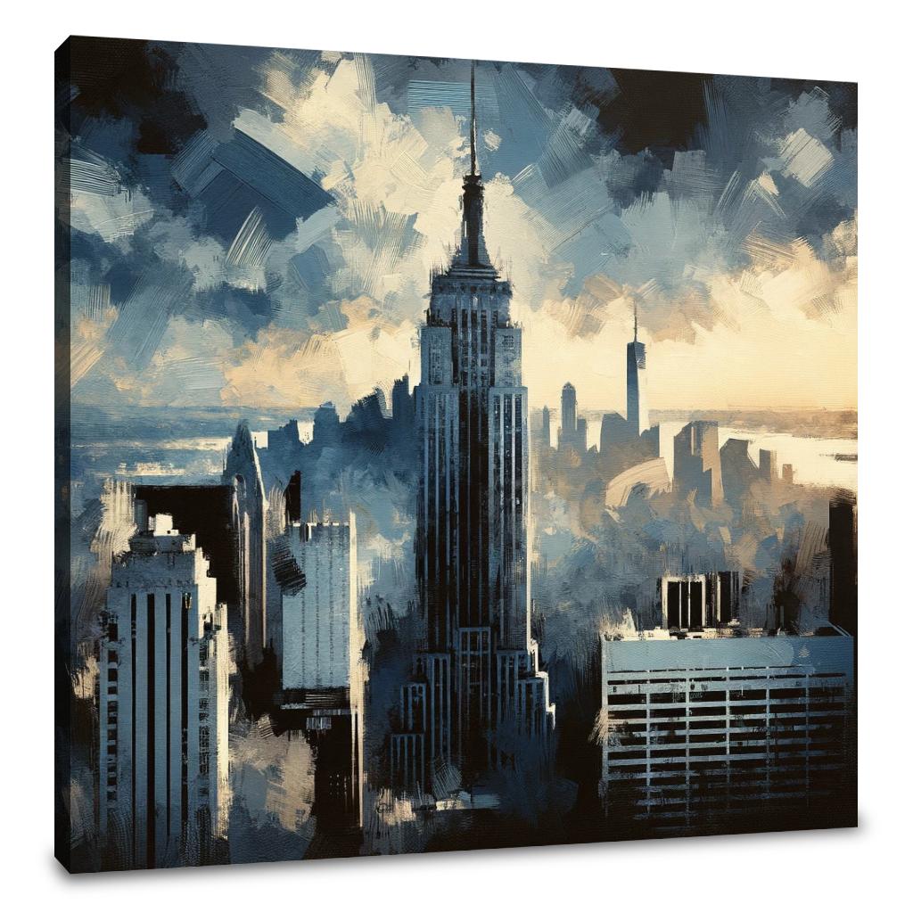Vintage Skyline Canvas