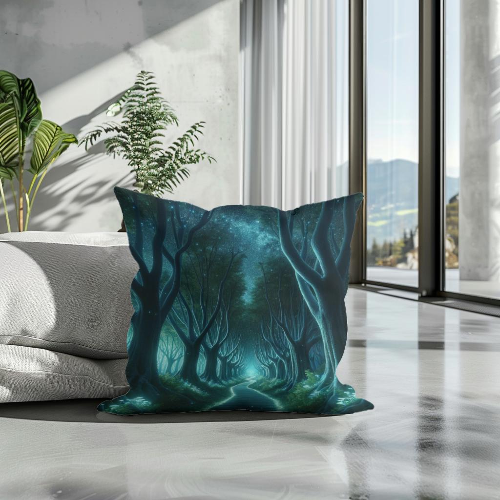Glowing Grove Cotton Cushion