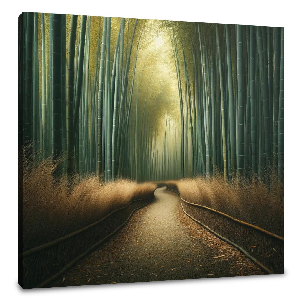 Serene Bamboo Grove Canvas
