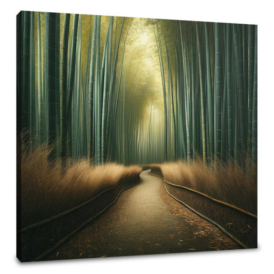 Serene Bamboo Grove Canvas