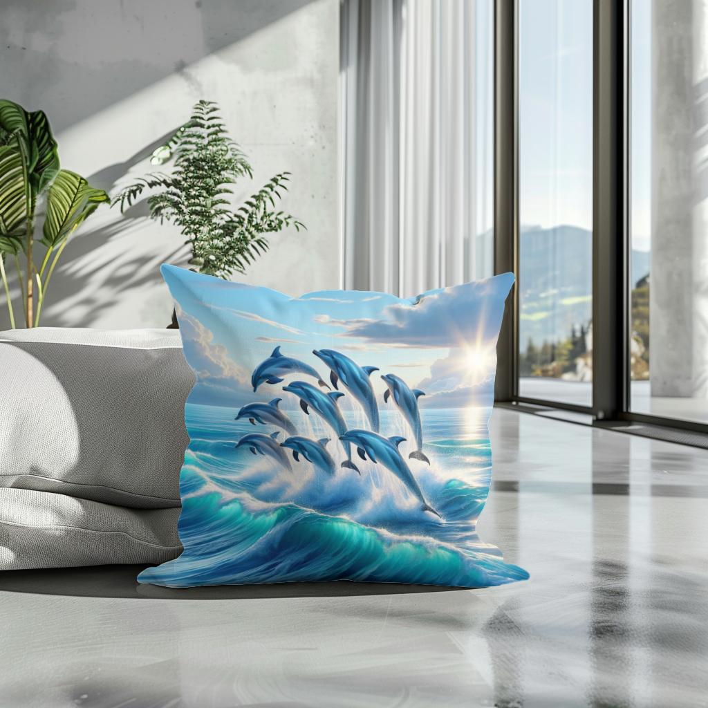 Ocean Leap Cotton Cushion