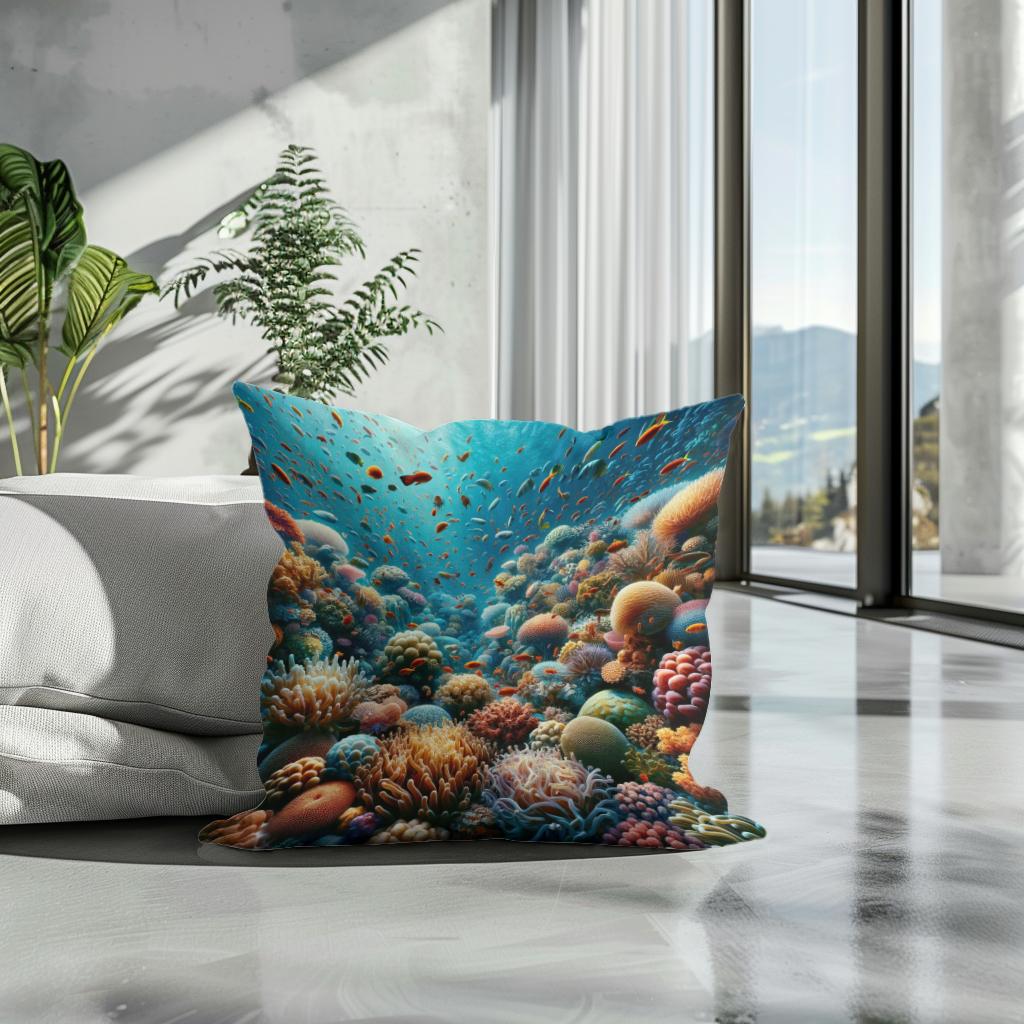 Reef Splendour Cotton Cushion