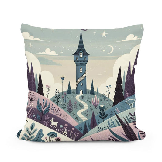 Mystic Tower Cotton Cushion