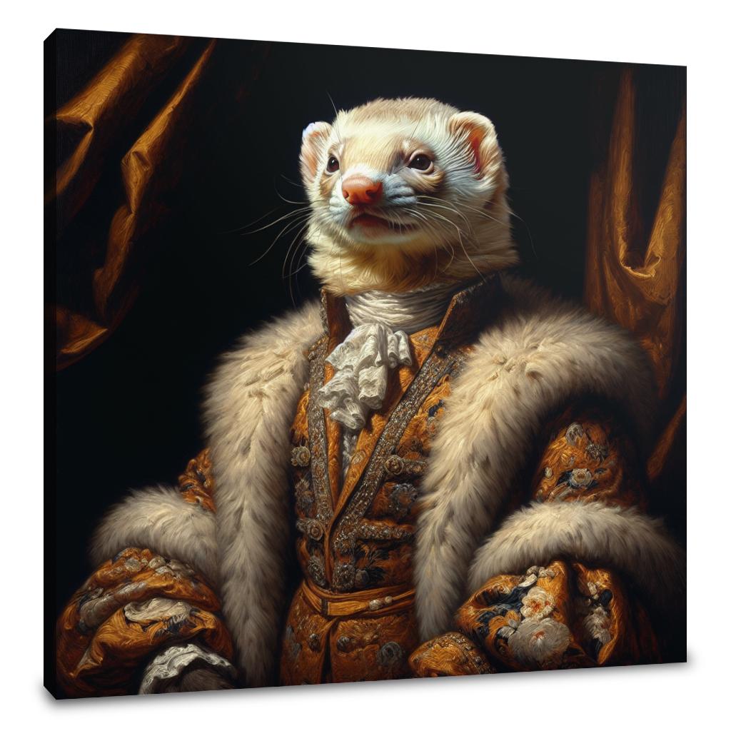 Regal Ferret Twilight Canvas