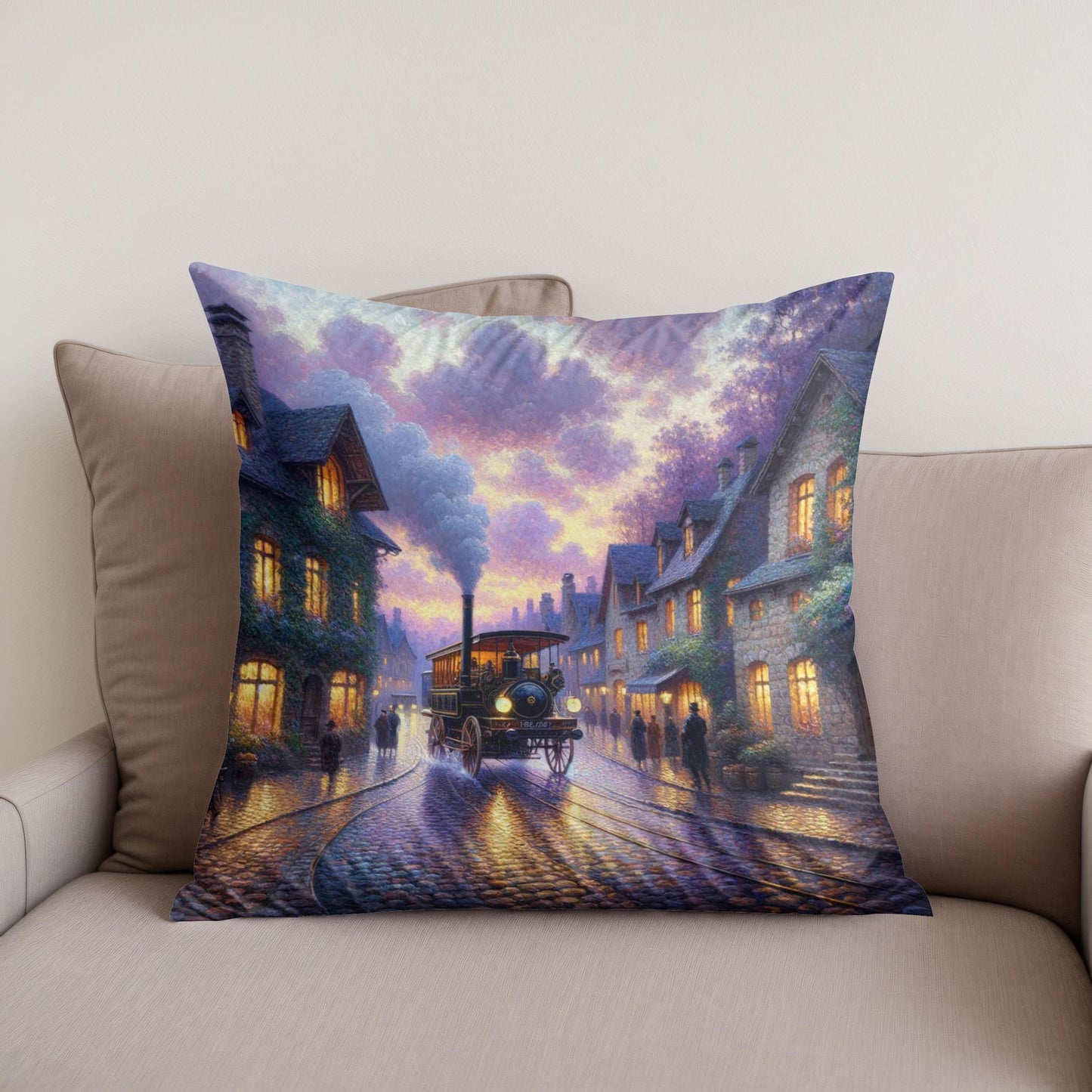 Steam Era Serenity Cotton Cushion