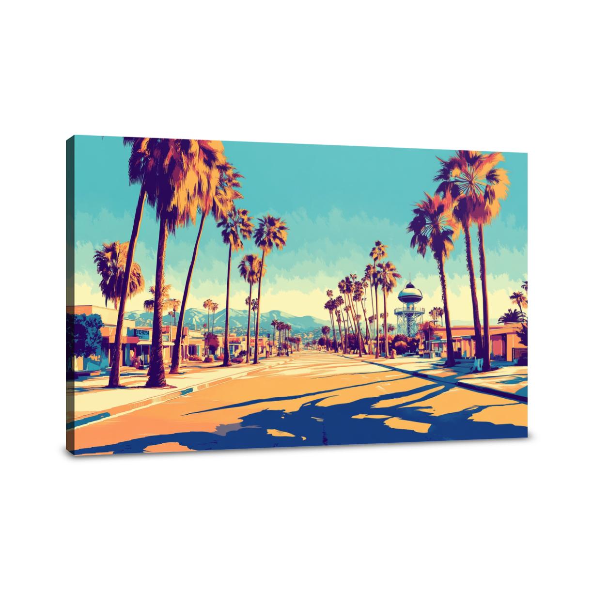 Golden Surf LA Canvas
