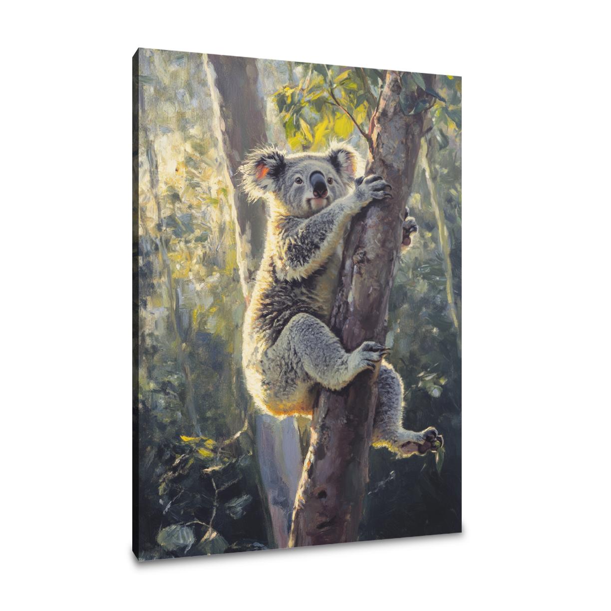 Koala in Eucalyptus Canvas