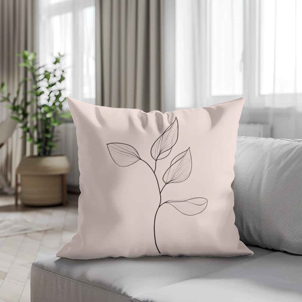 Minimalist Leaf Cotton Cushion