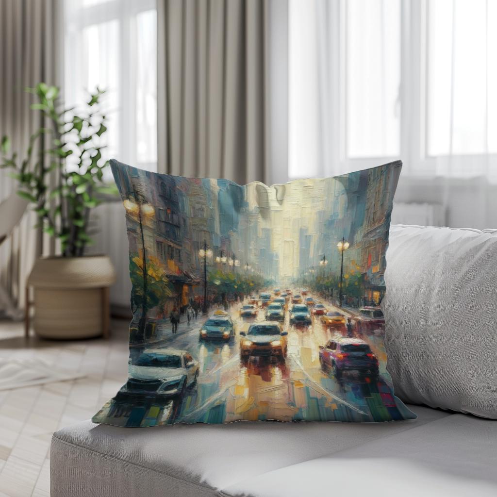 Urban Whispers Cotton Cushion