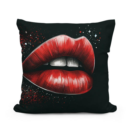 Scarlet Whisper Cotton Cushion