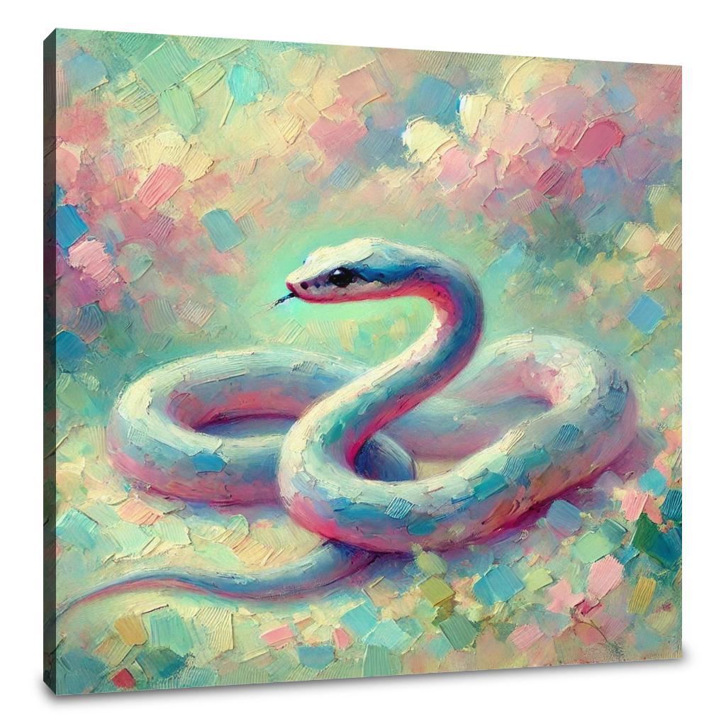 Pastel Snake Canvas