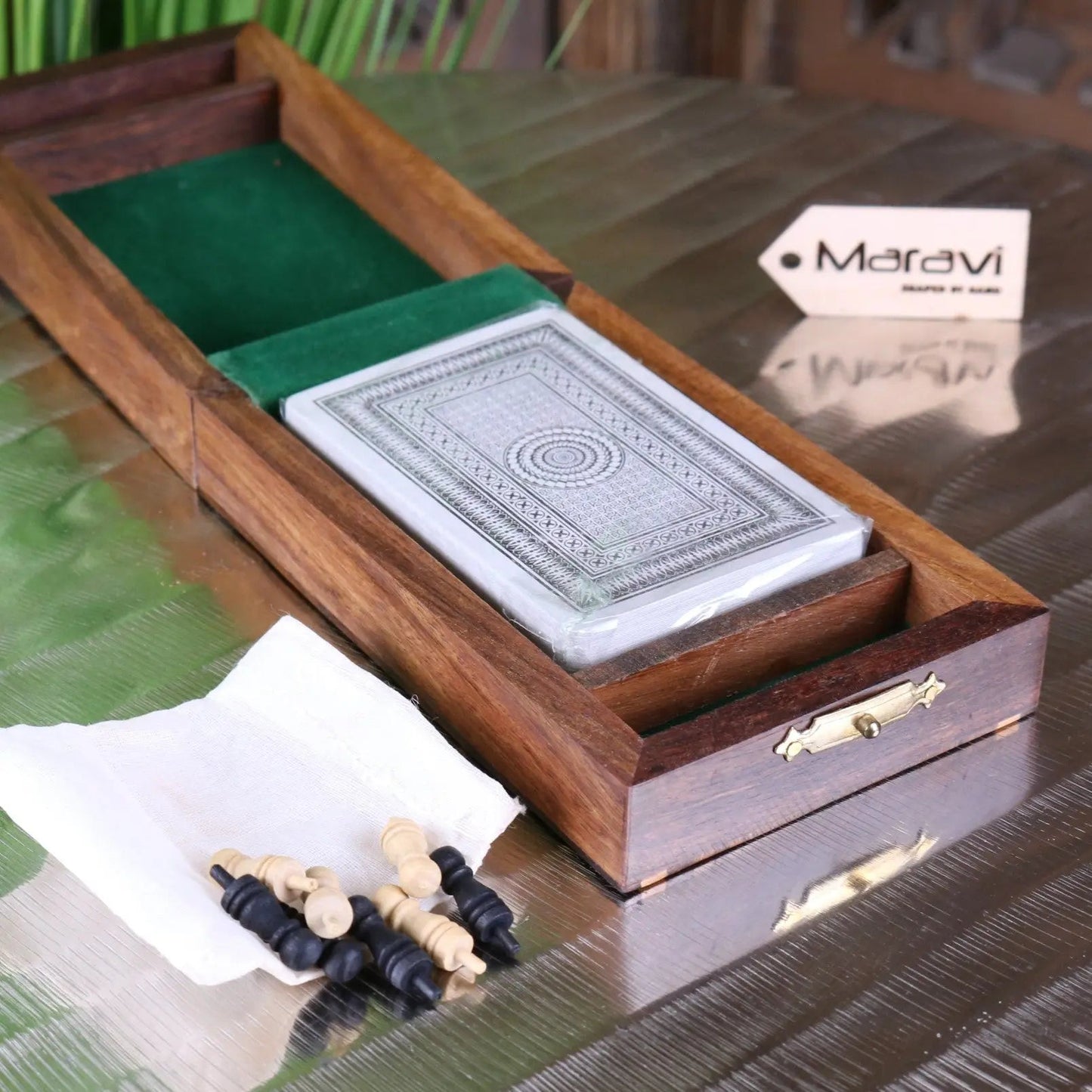 Zari Folding Travel Cribbage Set